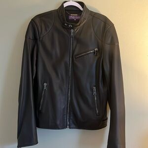 Leather Biker Jacket size medium